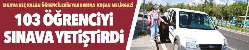 MELİKGAZİ 103 ÖĞRENCİYİ SINAVA YETİŞTİRDİ